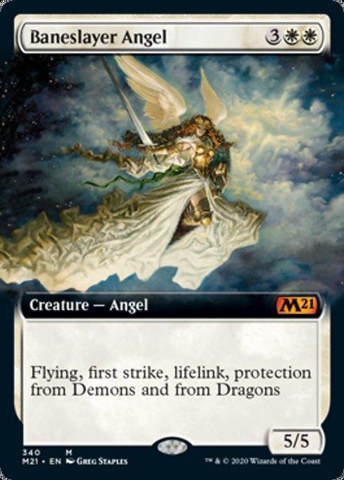 Baneslayer Angel (Extended Art) [Core Set 2021] | Galactic Gamez