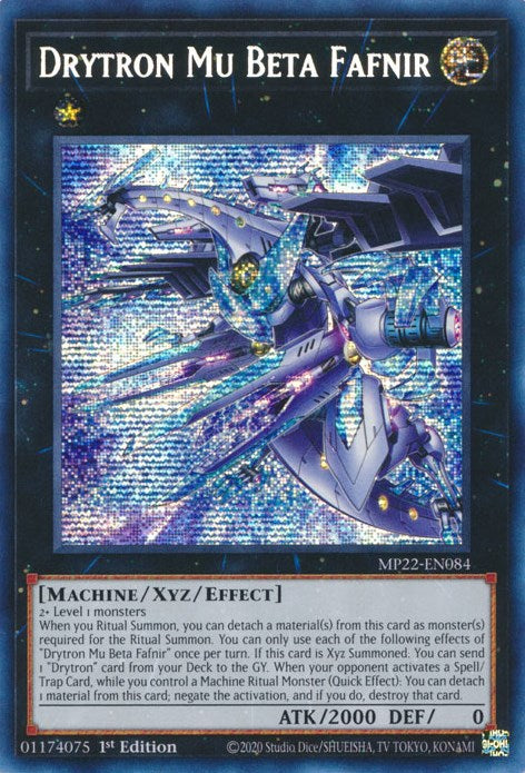 Drytron Mu Beta Fafnir [MP22-EN084] Prismatic Secret Rare | Galactic Gamez