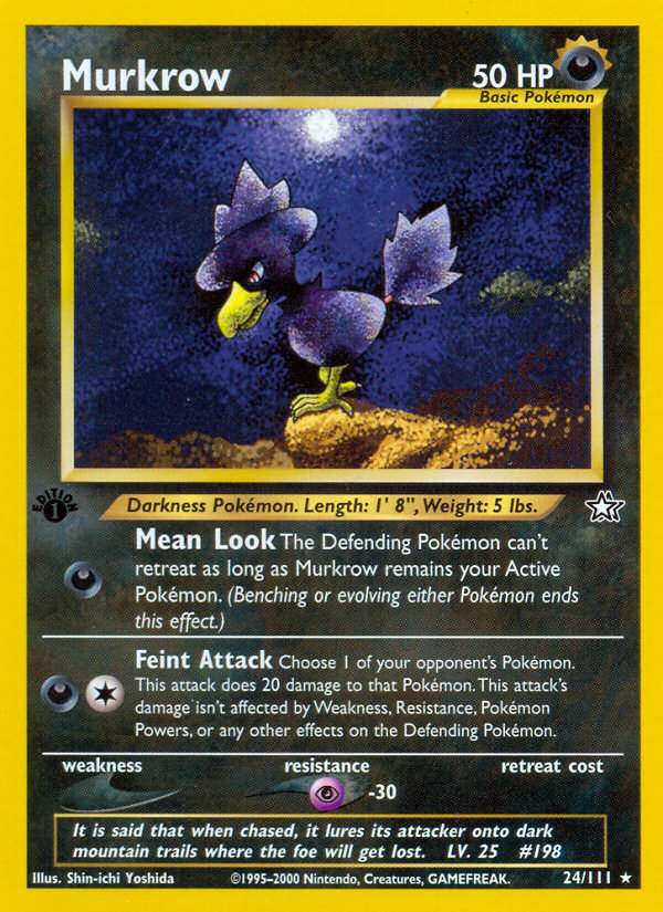 Murkrow (24/111) [Neo Genesis 1st Edition] | Galactic Gamez