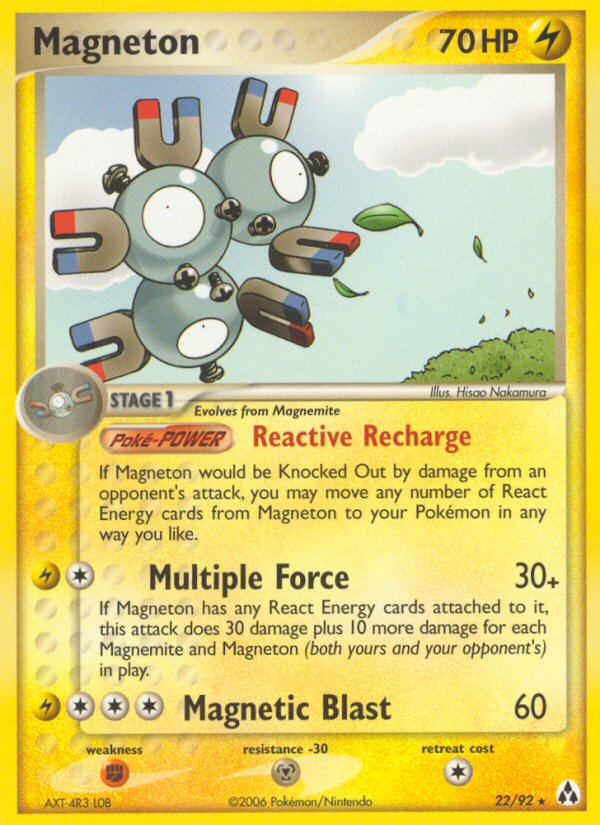 Magneton (22/92) [EX: Legend Maker] | Galactic Gamez