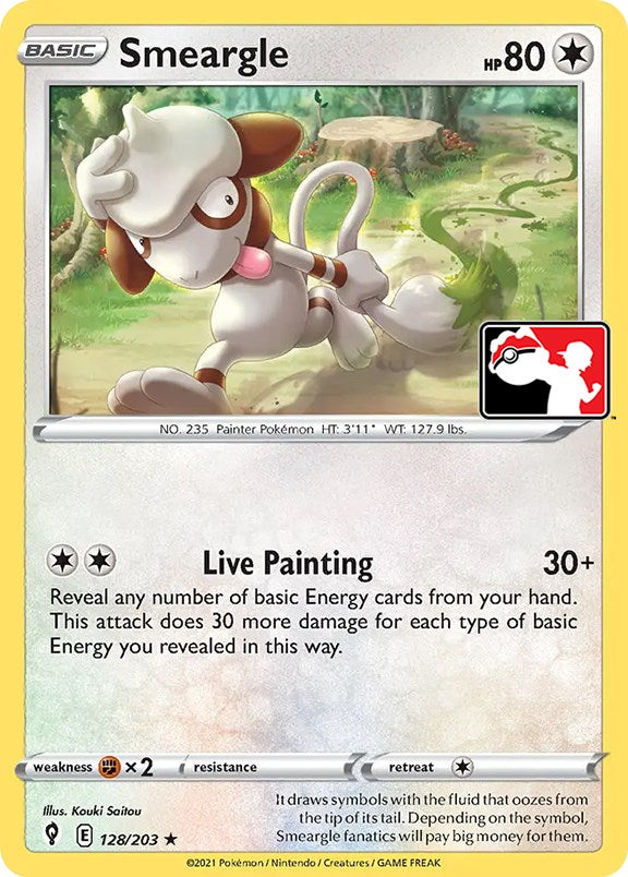 Smeargle (128/203) [Prize Pack Series One] | Galactic Gamez