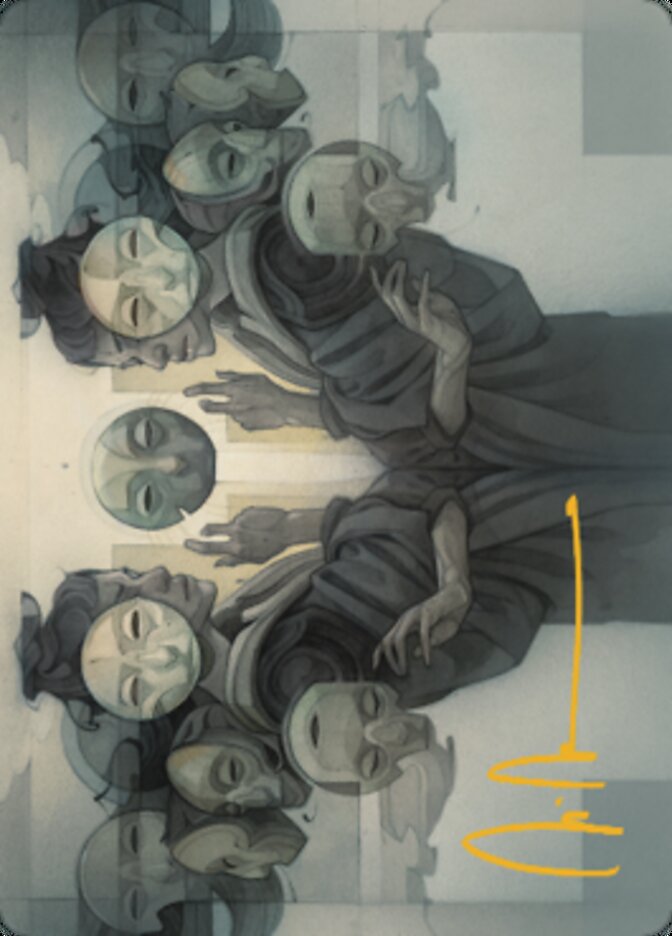 Vesuvan Duplimancy Art Card (Gold-Stamped Signature) [Dominaria United Art Series] | Galactic Gamez