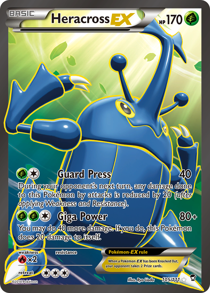 Heracross EX (105/111) [XY: Furious Fists] | Galactic Gamez