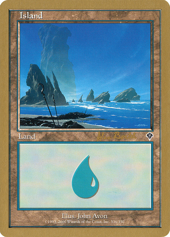 Island (ab336a) (Alex Borteh) [World Championship Decks 2001] | Galactic Gamez