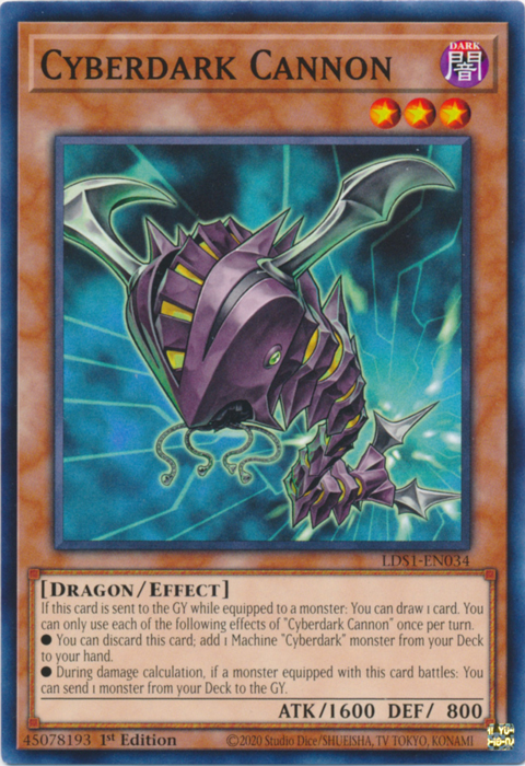 Cyberdark Cannon [LDS1-EN034] Common | Galactic Gamez