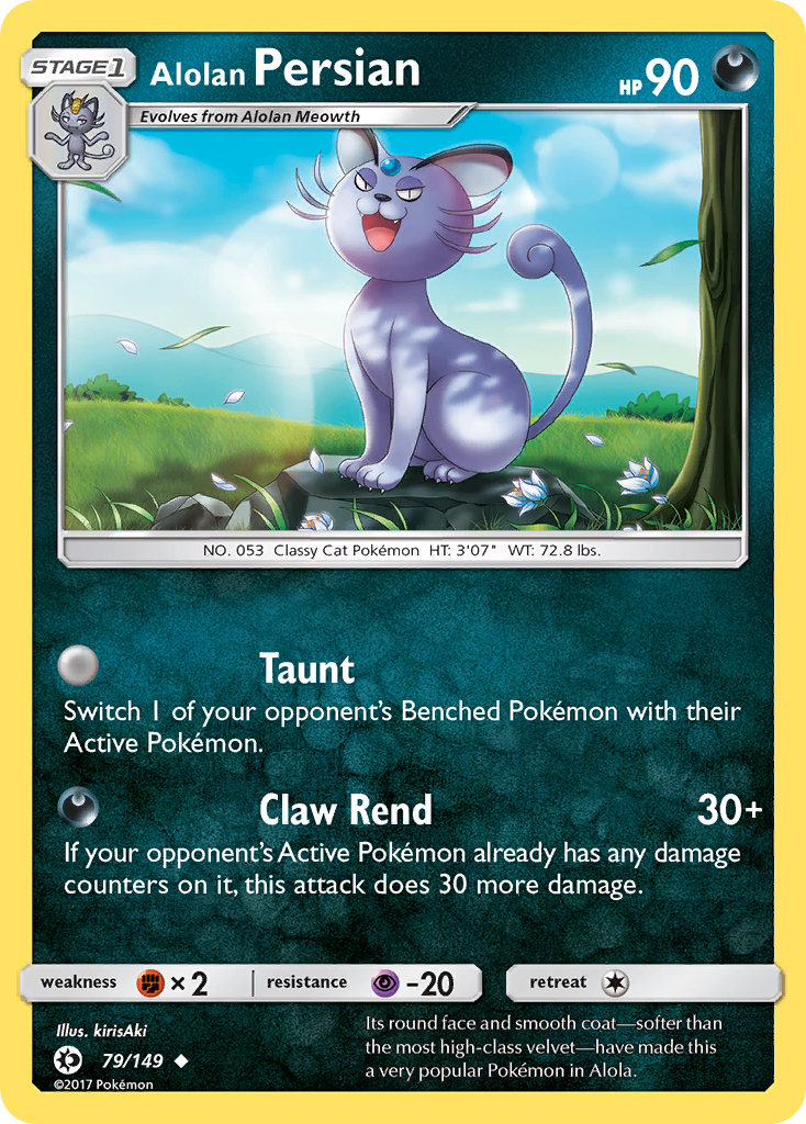 Alolan Persian (79/149) [Sun & Moon: Base Set] | Galactic Gamez