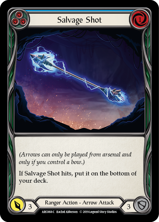 Salvage Shot (Blue) [ARC068-C] 1st Edition Normal | Galactic Gamez