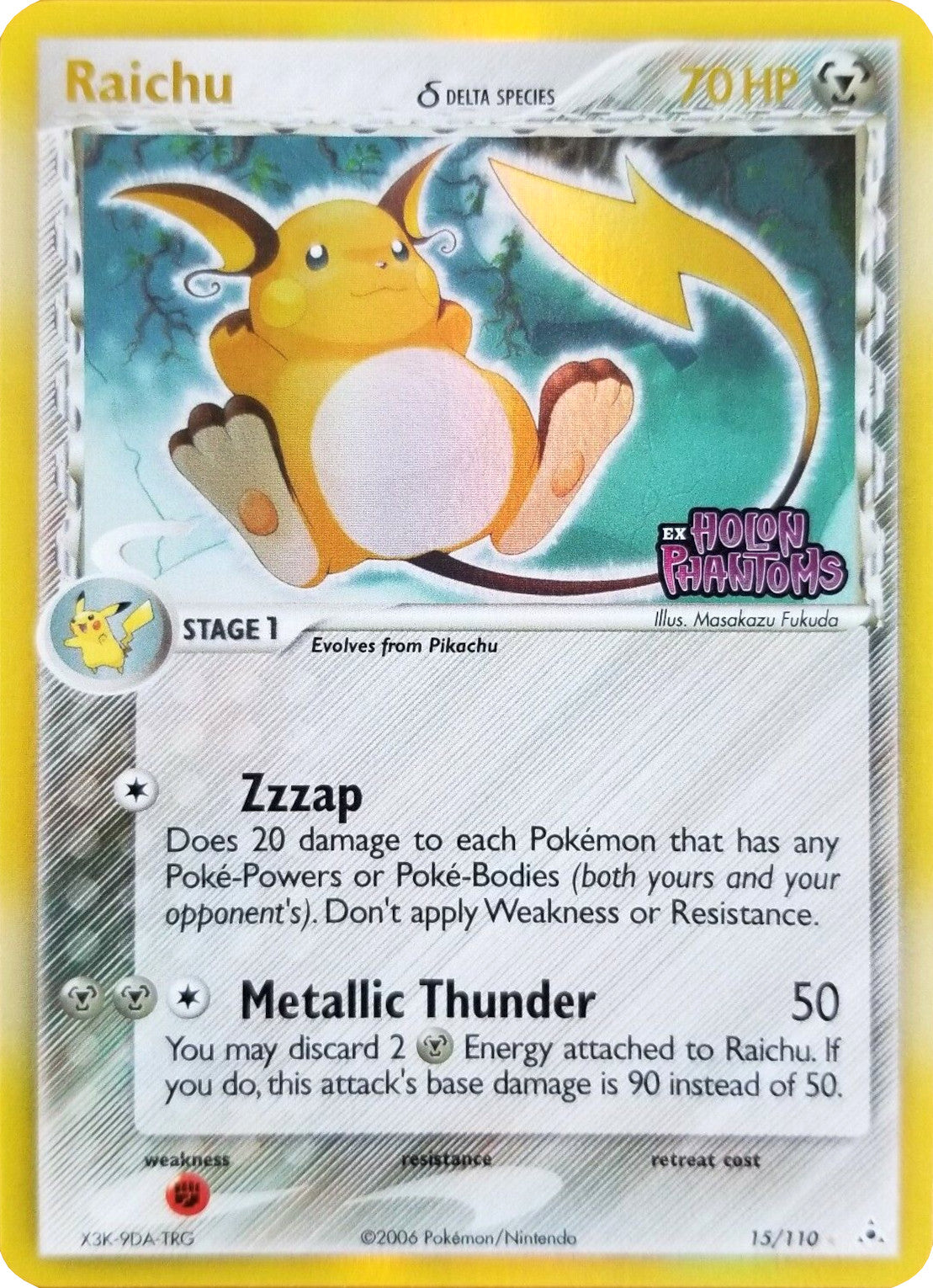 Raichu (15/110) (Delta Species) (Stamped) [EX: Holon Phantoms] | Galactic Gamez