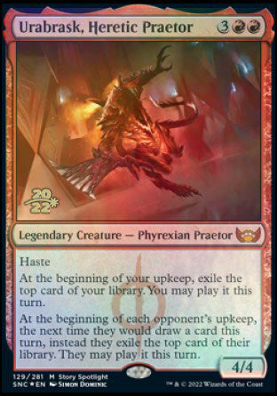 Urabrask, Heretic Praetor [Streets of New Capenna Prerelease Promos] | Galactic Gamez
