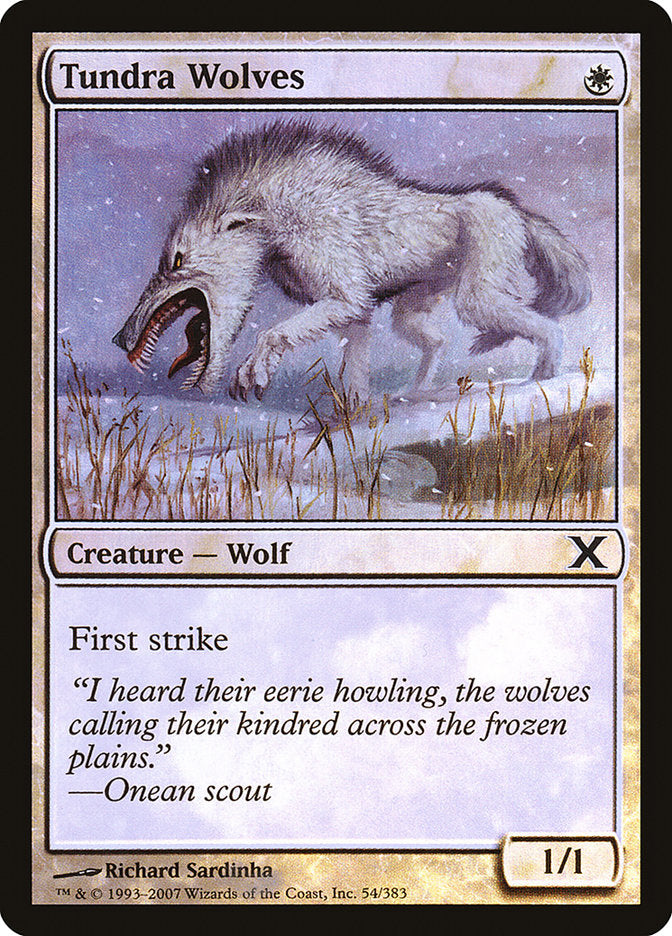Tundra Wolves (Premium Foil) [Tenth Edition] | Galactic Gamez