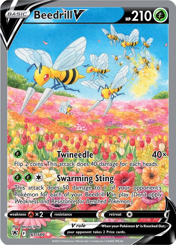 Beedrill V (161/189) [Sword & Shield: Astral Radiance] | Galactic Gamez