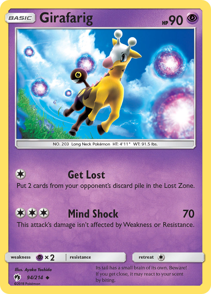 Girafarig (94/214) [Sun & Moon: Lost Thunder] | Galactic Gamez