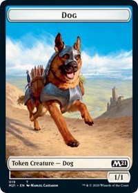 Dog // Weird Double-sided Token [Core Set 2021 Tokens] | Galactic Gamez