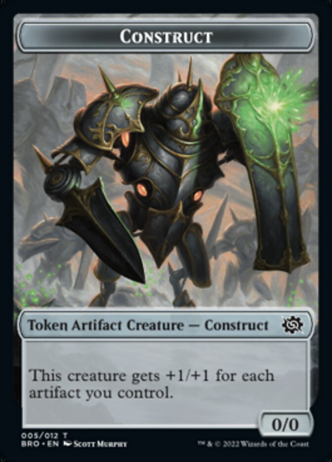 Thopter // Construct (005) Double-Sided Token [The Brothers' War Tokens] | Galactic Gamez