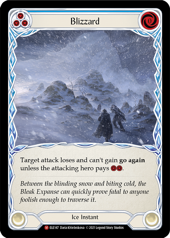 Blizzard [ELE147] (Tales of Aria)  1st Edition Rainbow Foil | Galactic Gamez