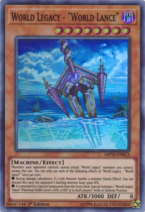 World Legacy - "World Lance" [MP19-EN012] Super Rare | Galactic Gamez