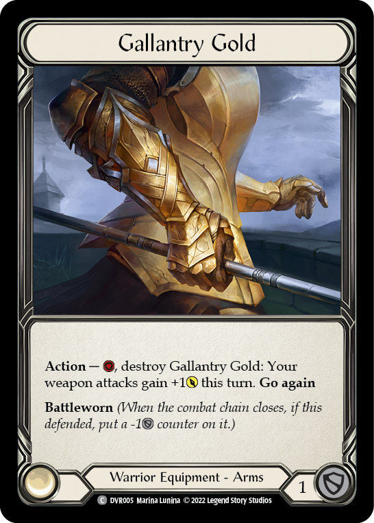 Gallantry Gold [DVR005] (Classic Battles: Rhinar vs Dorinthea)  Rainbow Foil | Galactic Gamez
