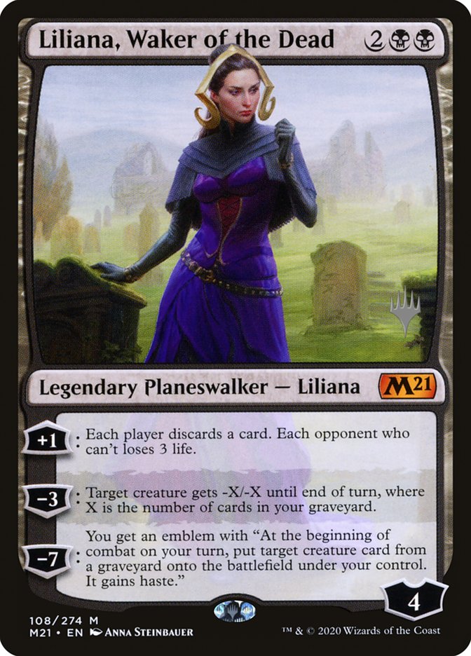 Liliana, Waker of the Dead (Promo Pack) [Core Set 2021 Promos] | Galactic Gamez