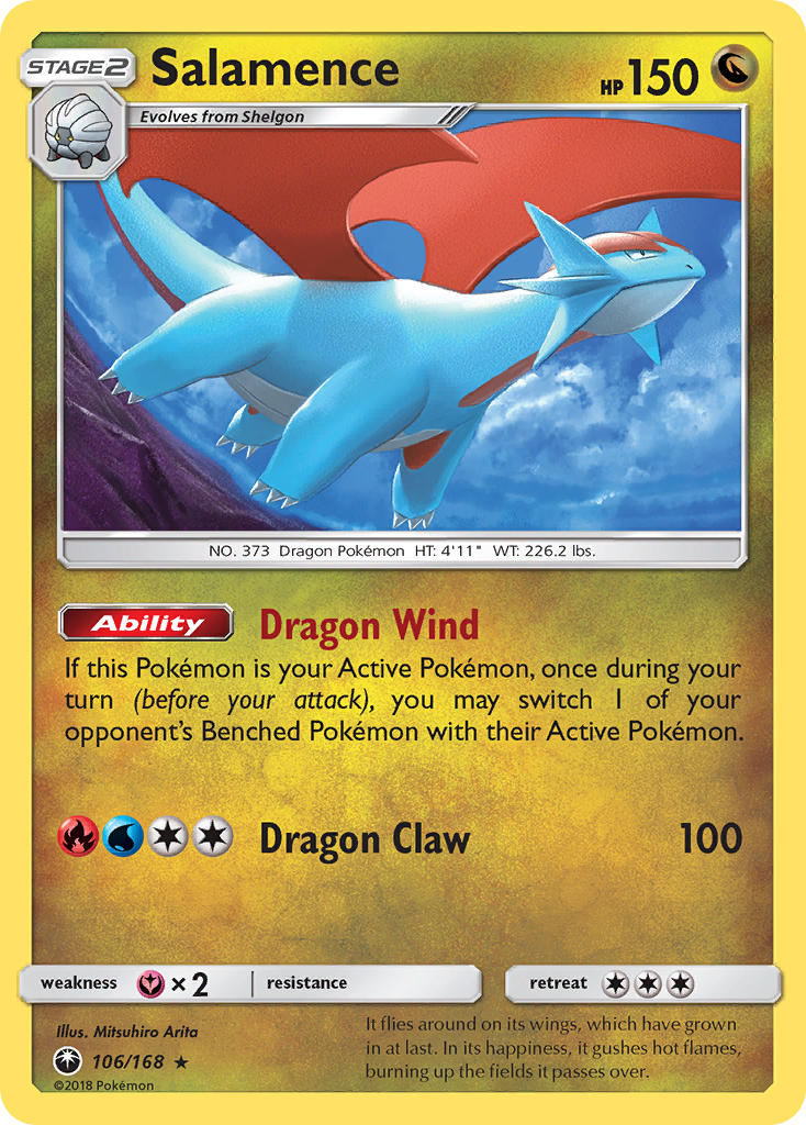 Salamence (106/168) [Sun & Moon: Celestial Storm] | Galactic Gamez