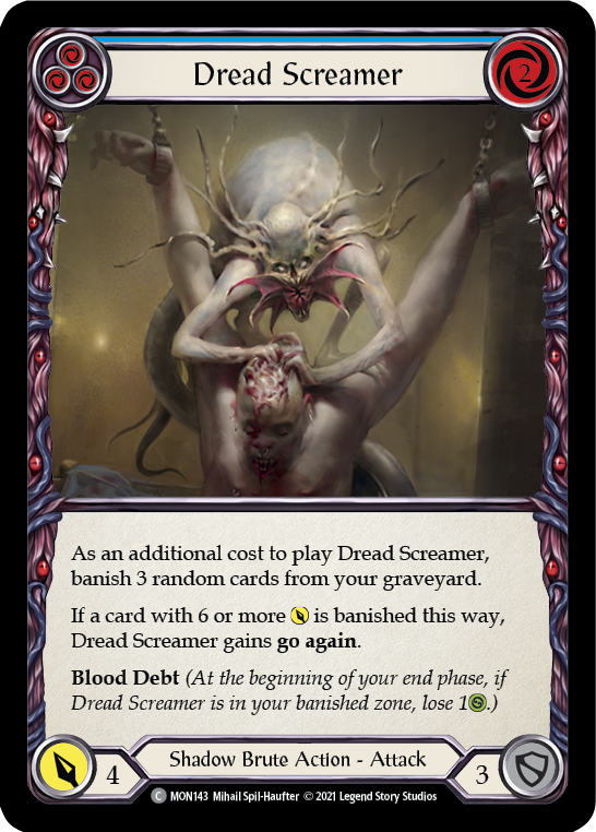 Dread Screamer (Blue) [MON143] 1st Edition Normal | Galactic Gamez