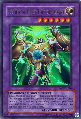 Elemental Hero Thunder Giant [DR3-EN216] Ultra Rare | Galactic Gamez