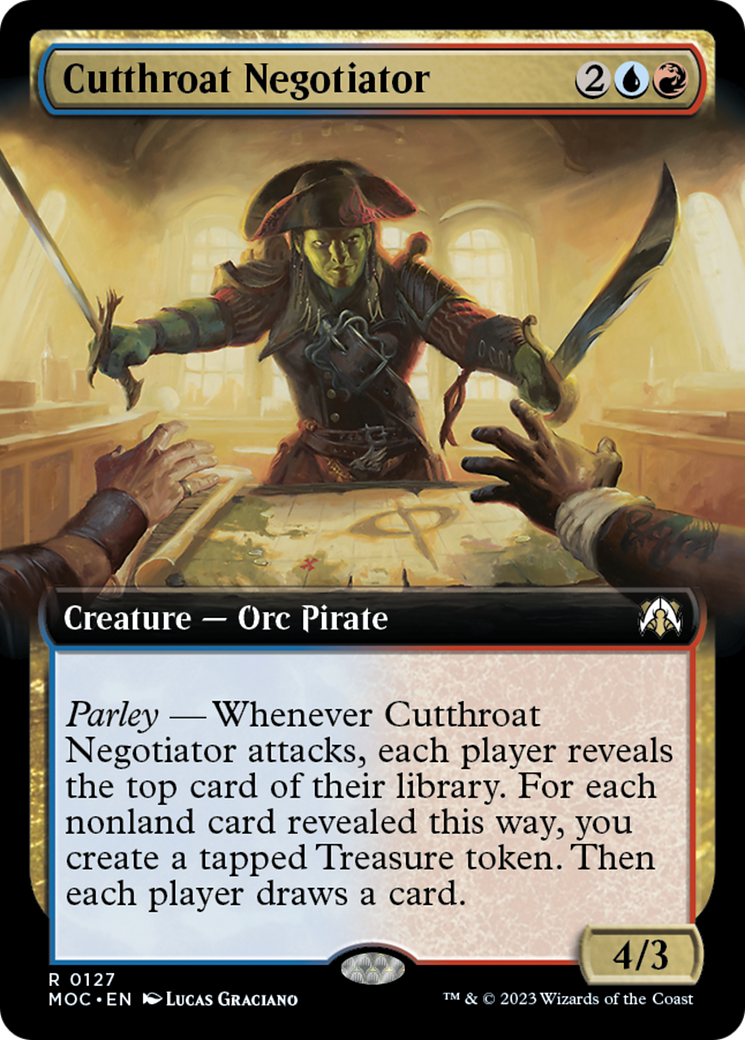 Cutthroat Negotiator (Extended Art) [March of the Machine Commander] | Galactic Gamez