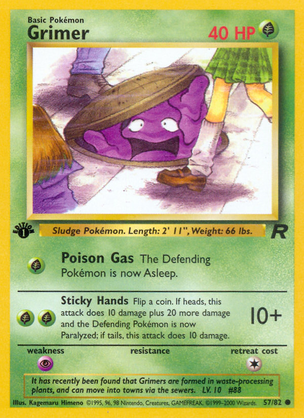 Grimer (57/82) [Team Rocket 1st Edition] | Galactic Gamez