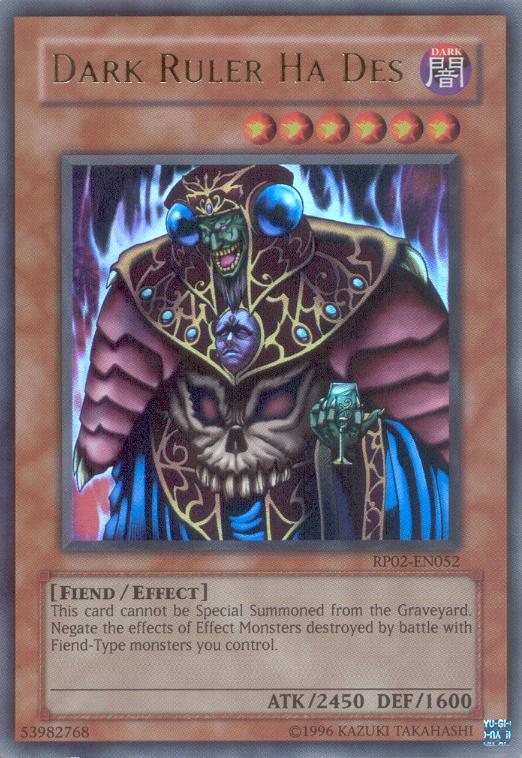 Dark Ruler Ha Des [RP02-EN052] Ultra Rare | Galactic Gamez