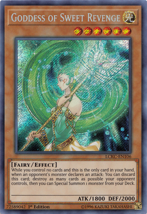 Goddess of Sweet Revenge [LCKC-EN106] Secret Rare | Galactic Gamez