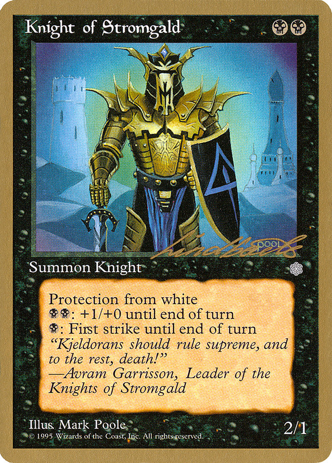 Knight of Stromgald (Leon Lindback) [Pro Tour Collector Set] | Galactic Gamez