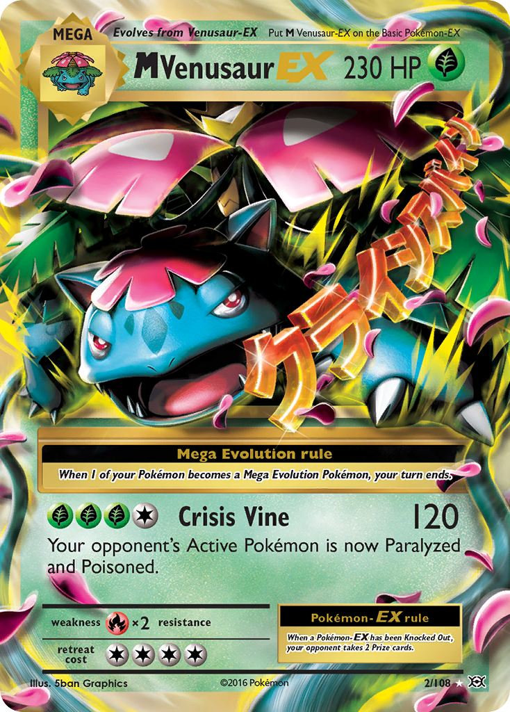 M Venusaur EX (2/108) [XY: Evolutions] | Galactic Gamez