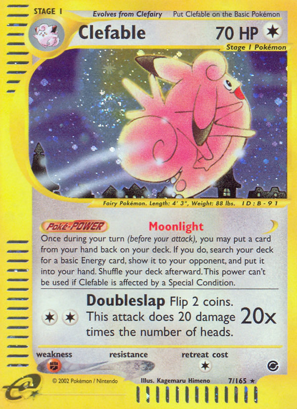 Clefable (7/165) [Expedition: Base Set] | Galactic Gamez
