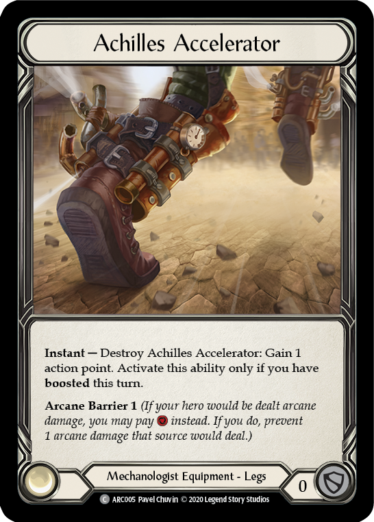 Achilles Accelerator [ARC005] Unlimited Edition Rainbow Foil | Galactic Gamez