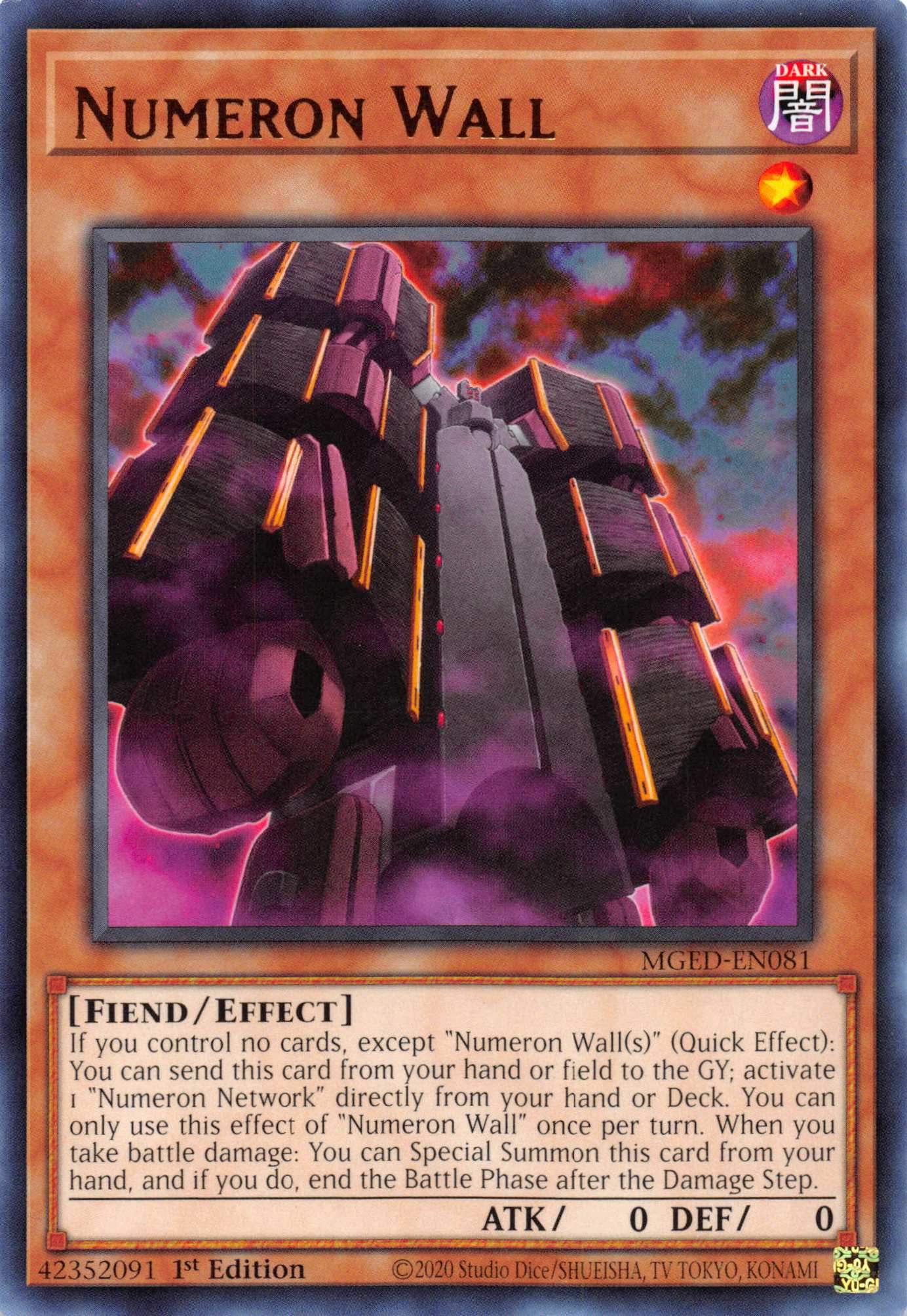 Numeron Wall [MGED-EN081] Rare | Galactic Gamez