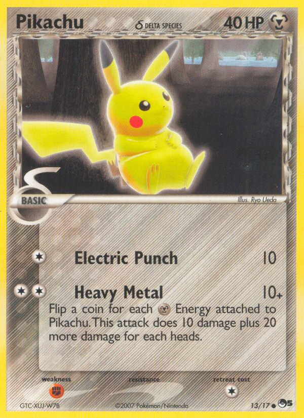 Pikachu (13/17) (Delta Species) [POP Series 5] | Galactic Gamez