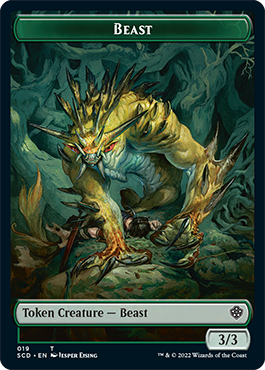 Beast // Beast Double-Sided Token [Starter Commander Decks] | Galactic Gamez