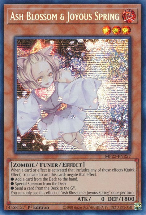 Ash Blossom & Joyous Spring [MP22-EN257] Prismatic Secret Rare | Galactic Gamez