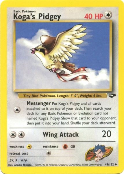 Koga's Pidgey (49/132) [Gym Challenge Unlimited] | Galactic Gamez