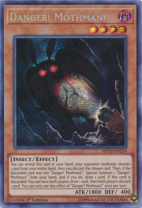 Danger! Mothman! [MP19-EN219] Prismatic Secret Rare | Galactic Gamez