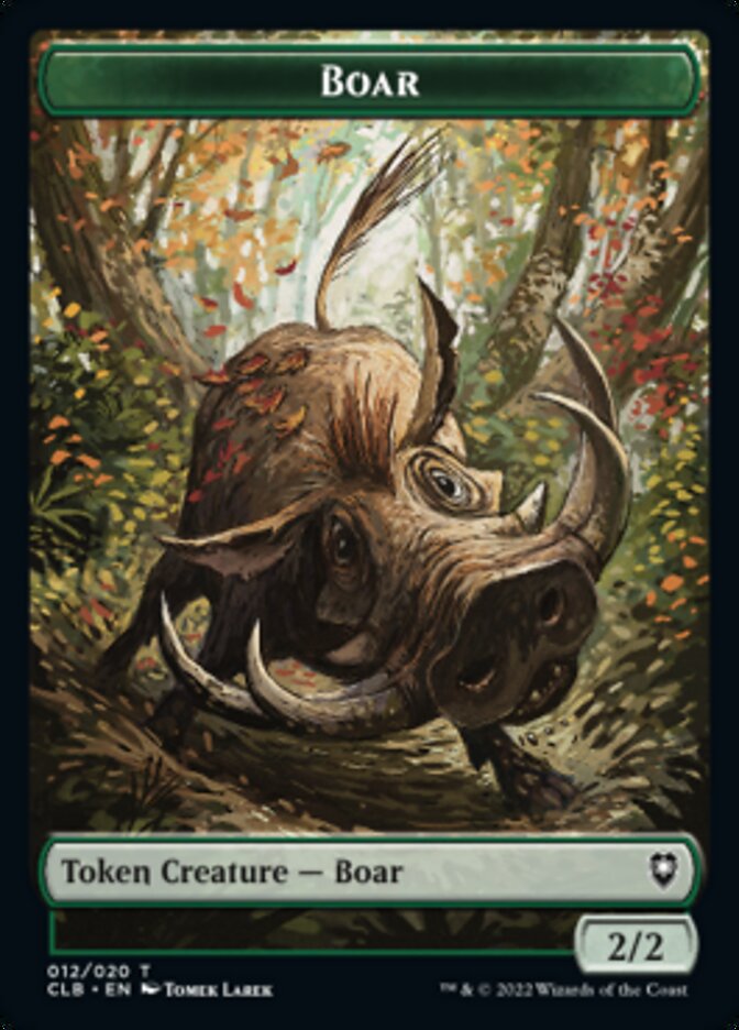 Boar Token [Commander Legends: Battle for Baldur's Gate Tokens] | Galactic Gamez