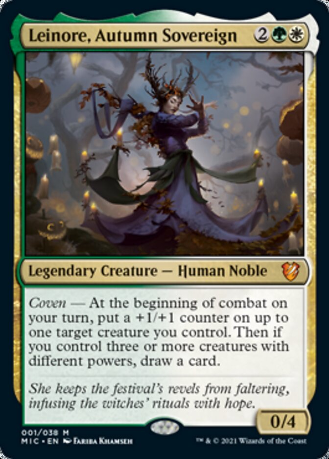 Leinore, Autumn Sovereign (Display Commander) [Innistrad: Midnight Hunt Commander] | Galactic Gamez