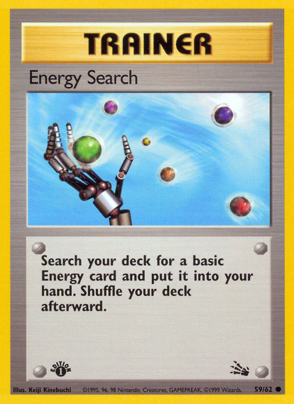 Energy Search (59/62) [Fossil 1st Edition] | Galactic Gamez