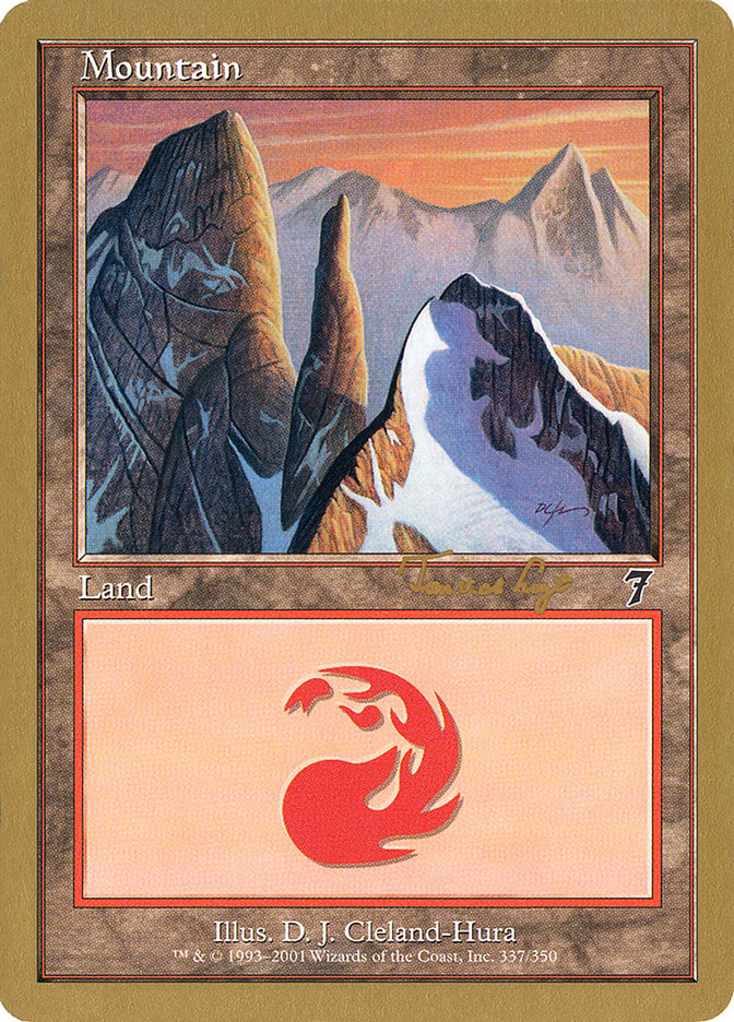 Mountain (337) (Tom van de Logt) [World Championship Decks 2001] | Galactic Gamez