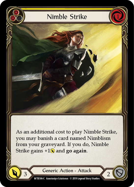 Nimble Strike (Yellow) [WTR186-C] Alpha Print Normal | Galactic Gamez