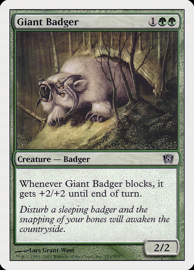 Giant Badger [Eighth Edition] | Galactic Gamez