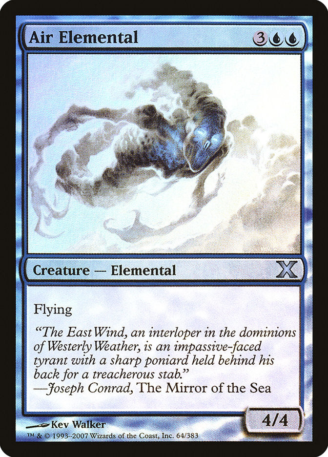 Air Elemental (Premium Foil) [Tenth Edition] | Galactic Gamez