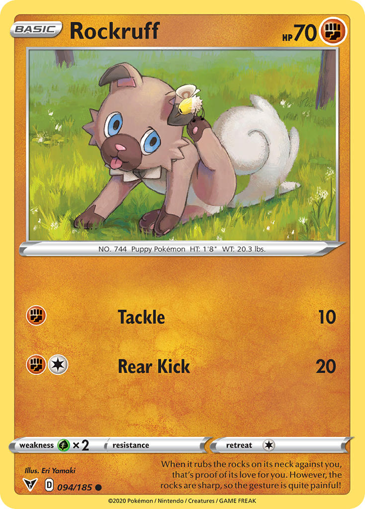 Rockruff (094/185) [Sword & Shield: Vivid Voltage] | Galactic Gamez