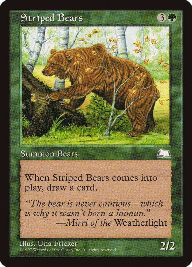 Striped Bears [Weatherlight] | Galactic Gamez