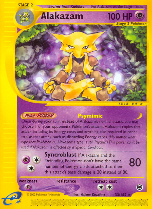 Alakazam (33/165) [Expedition: Base Set] | Galactic Gamez