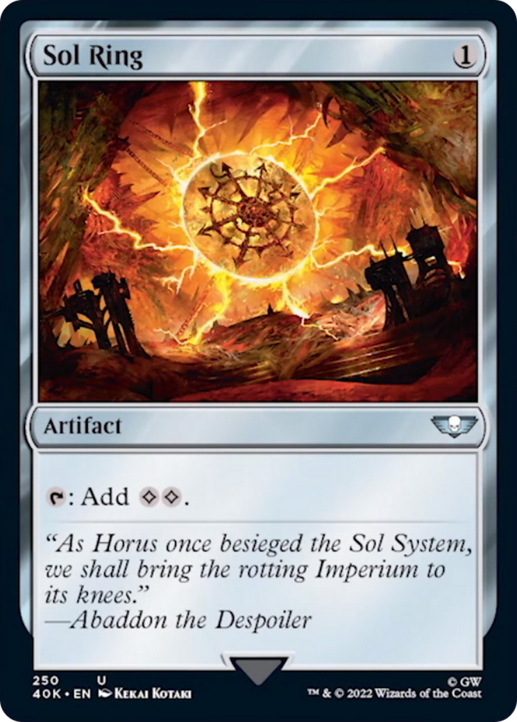 Sol Ring (250) (Surge Foil) [Universes Beyond: Warhammer 40,000] | Galactic Gamez